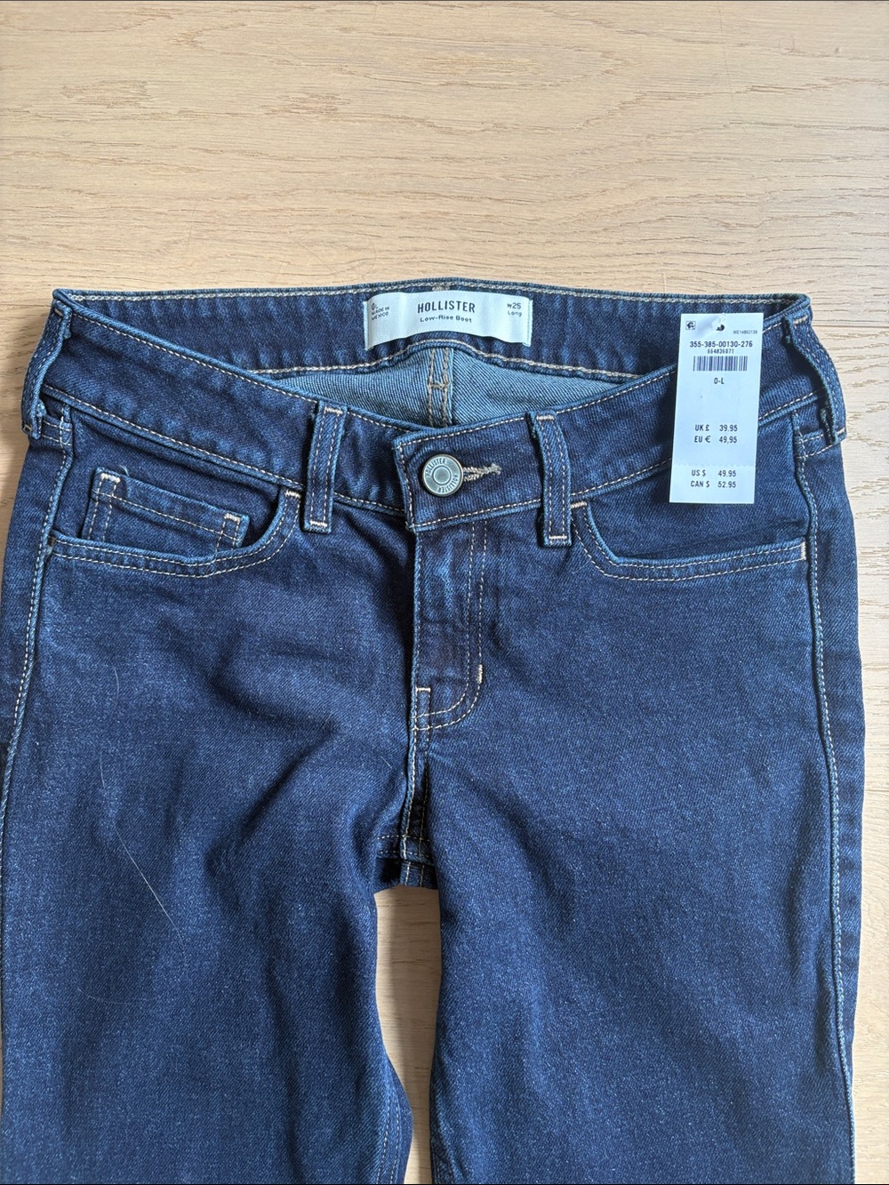Hollister Dark Indigo Wide-Leg Jeans - Picture 3 of 6